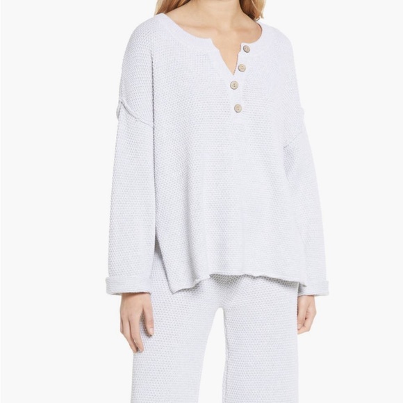 NWT! Free People free-est Hailee Waffle Stitch Top & Wide Leg Pants Knit Set - Picture 4 of 13
